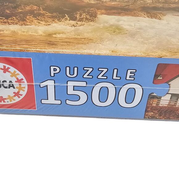 Lighthouse on Rocky Shoreline Scene New Sealed 85x60 cm Educa Puzzle 1500 Pieces - Picture 4 of 8